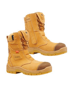King Gee Bennu Rigger 9" Side Zip Work Boots Wheat K27173 Work Wear KingGee 3  